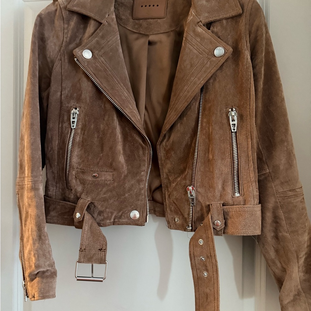 Brown Faux Suede Jacket